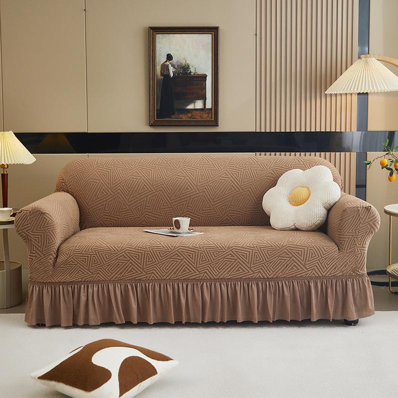 

Утолщенный жаккардовый чехол для дивана, универсальный эластичный чехол для дивана, простой всесезонный универсальный нескользящий чехол для дивана Single 90-140cm