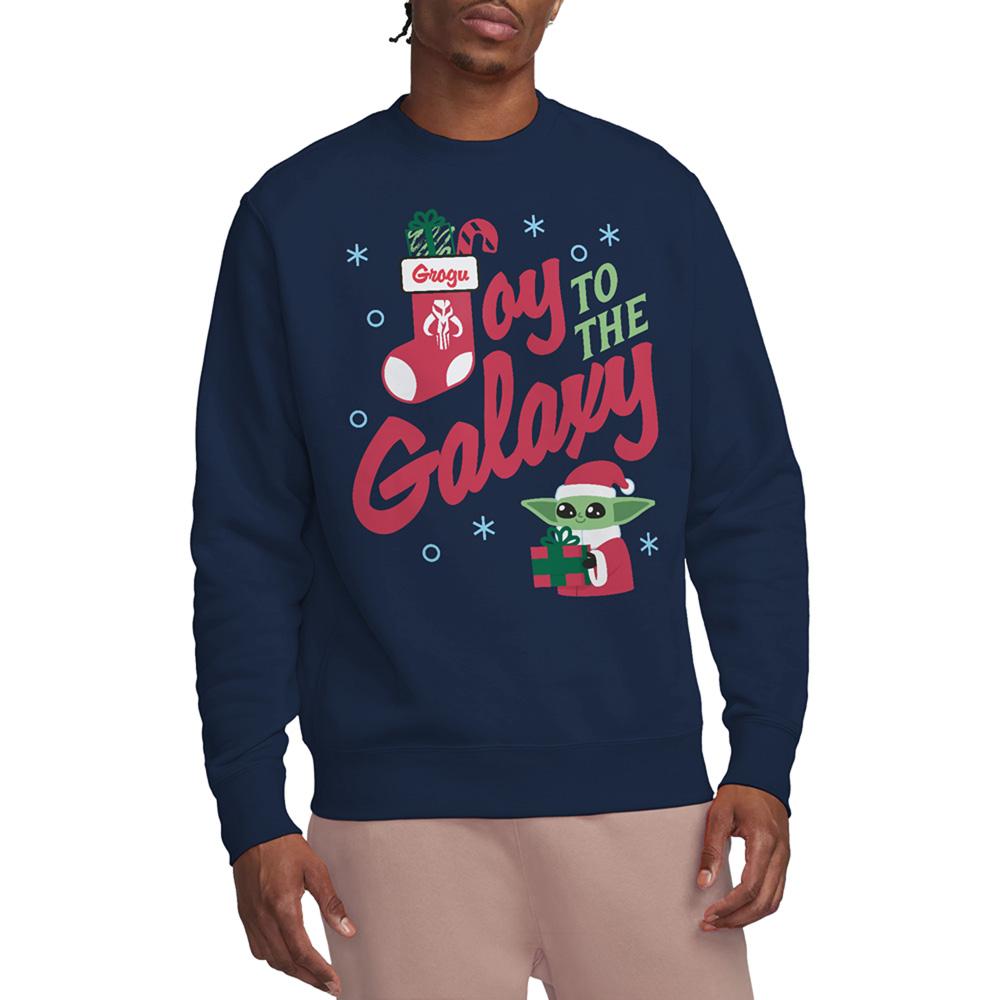 Star Wars: The Mandalorian Unisex Adult Joy To The Galaxy Grogu Christmas Sweatshirt