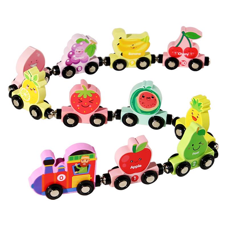 Dinosaur Magnetic Train Toy - Educational Building Blocks for Kids Ages 1-6