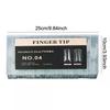 280pcs Sandwich Dual Forms Nail Extension Upper Mold Coffin Almond Acrylic Top Bottom Molds 14 Sizes Nail Forms