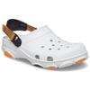 Crocs All-Terrain Clog Plastic Sneaker Sandals Unisex White Orange
