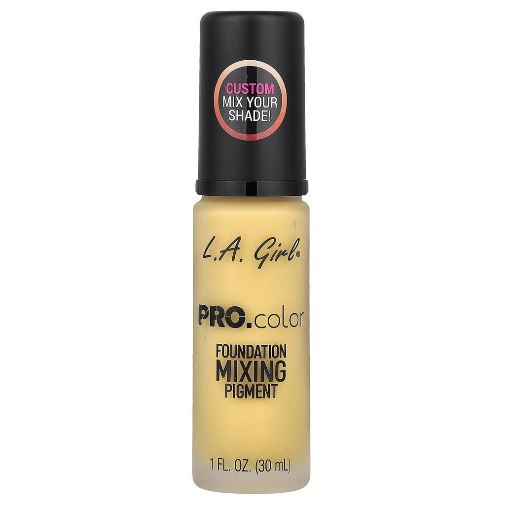 L.A. Girl, PRO.color Foundation Mix Pigment, GLM712 Yellow, 30ml (1fl oz)