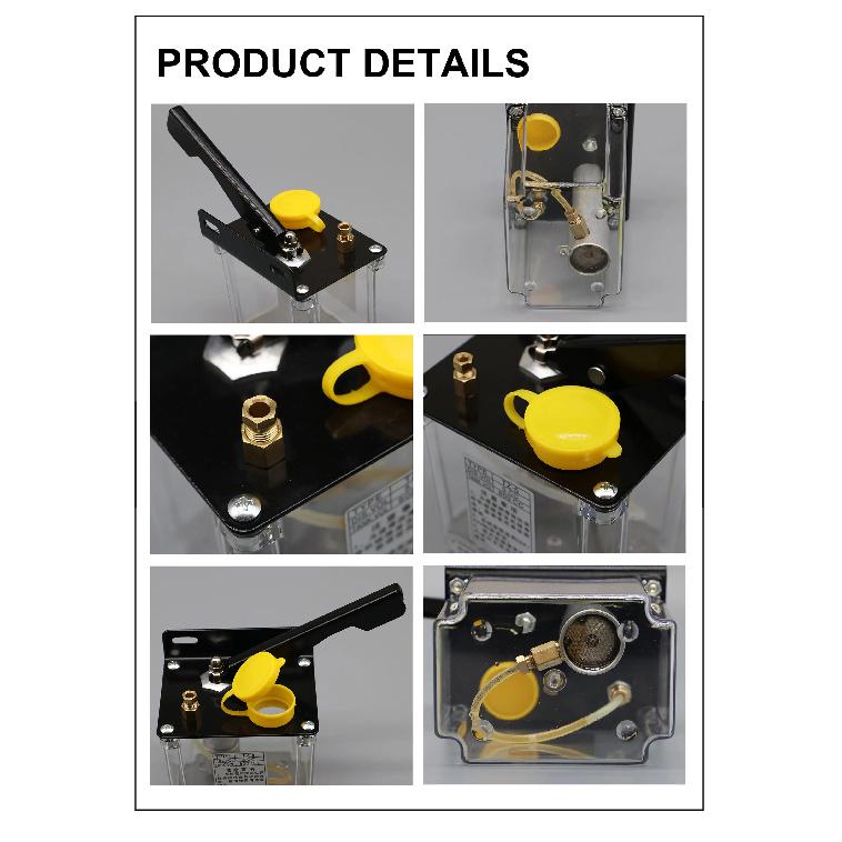 CNC Manual Lubrication Oil Pump Kit Oil Outlet 4mm 6mm TZ-5 Lubrication Pump for CNC Engraving Router