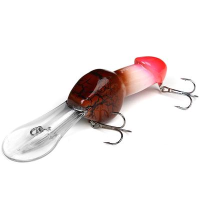 Angelköder Penisköder Crankbait Minnow Dick Tackle Wobbler Spinner Bass Pike