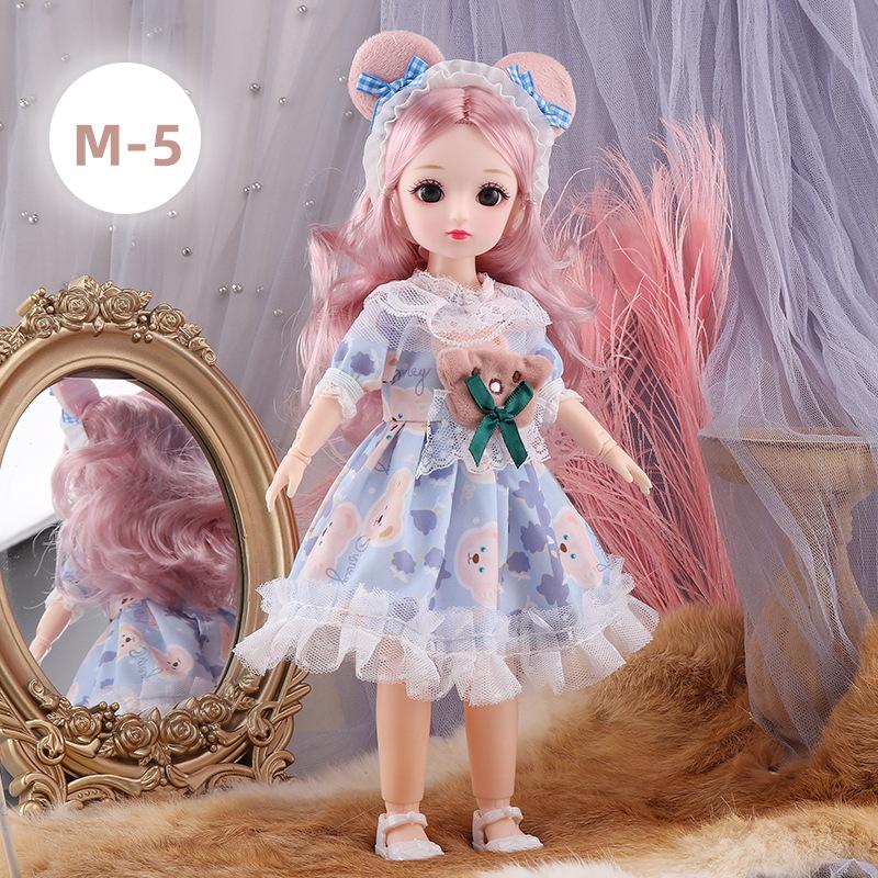 30cm Lori Doll Girl Simulation Princess Toy 23 Joint 6 Points BJD Doll Dress-up Birthday Gift