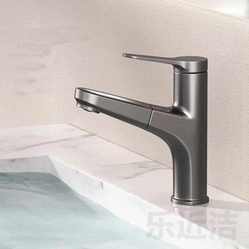 Brass Bathroom Washbasin Faucet Pull Out Kitchen Sink Faucet Hot and Cold Water Kitchen Sink Mixer Faucet Bathroom Accessories