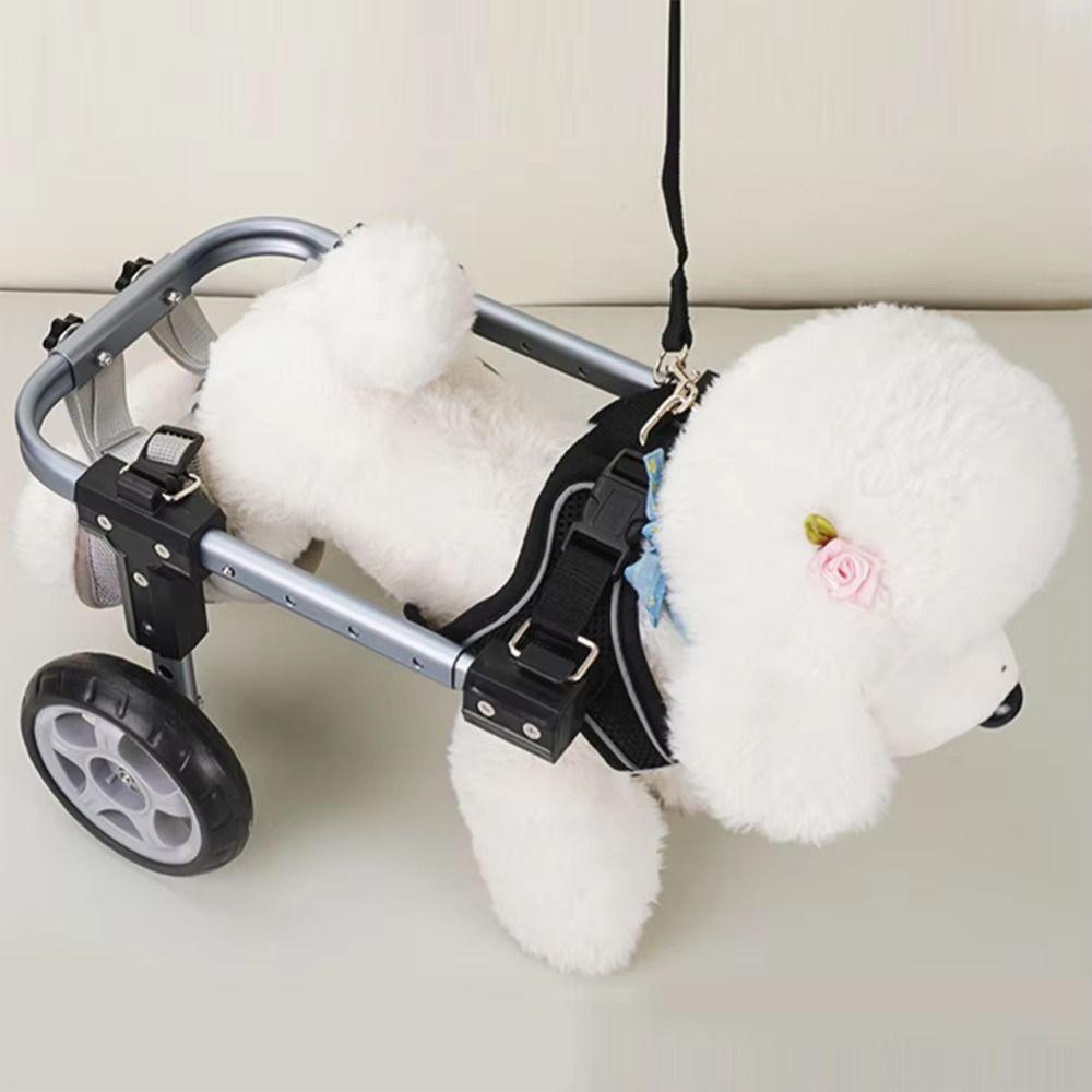 2/4kolový psí invalidní vozík Nastavitelná podpěra pro zvířata Paralýza zadních končetin