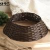 Rustic Christmas Tree Collar  Woven Wicker Tree Base Stand Cover For Artificial Holiday Decoration Ring Skirt Basket For Tree, Natural & Stable