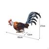 Socha zahradního kohouta Zvířecí figurka Trávník Ornament Umělecká socha pro Patio Farm Home