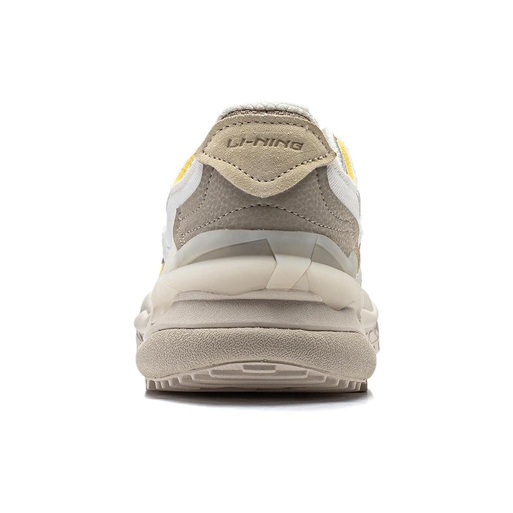 Li Ning CF Origin 2 Chaussures Décontractées Polyvalentes Antidérapantes Résistantes à l'Usure Chaussures Homme Blanc Gris AGCT323-2