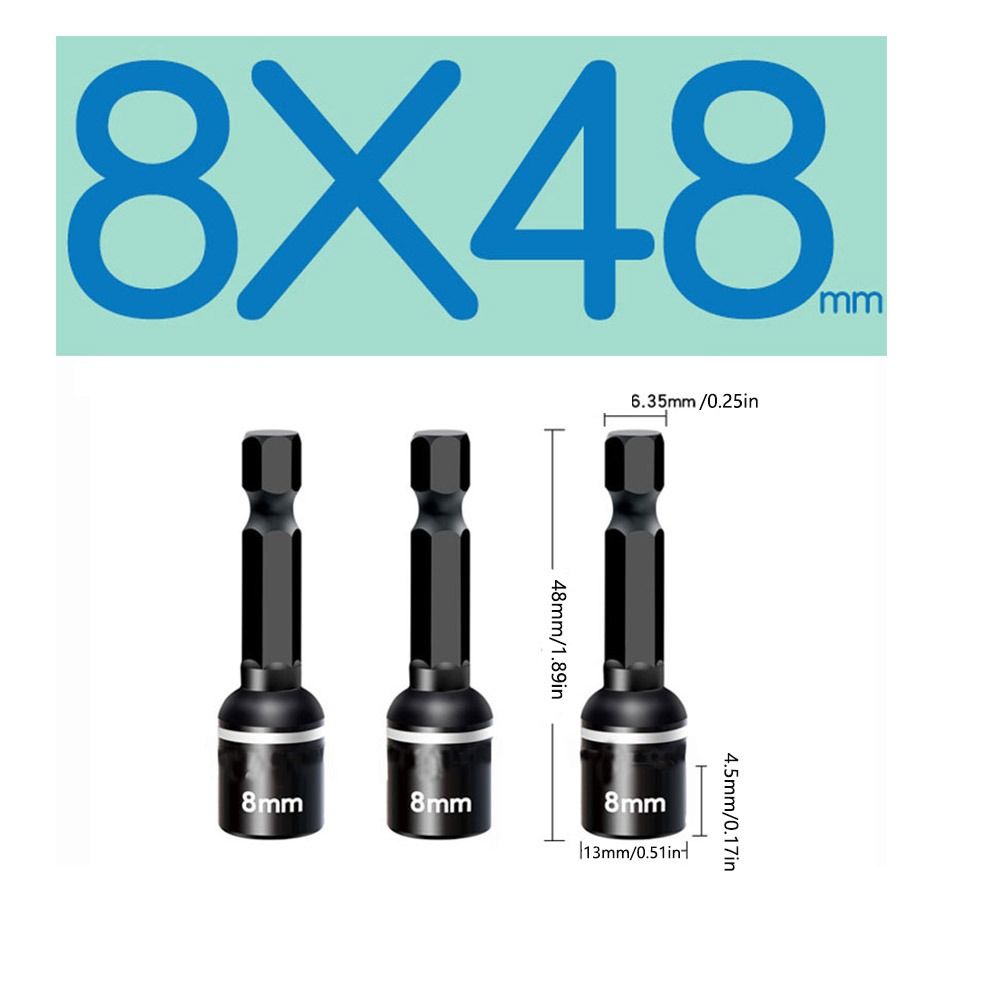 5pcs Reducer Sleeve Wrench Adapter Hex Bit Impact Socket Durable Hex Socket Adapter  Power Tools