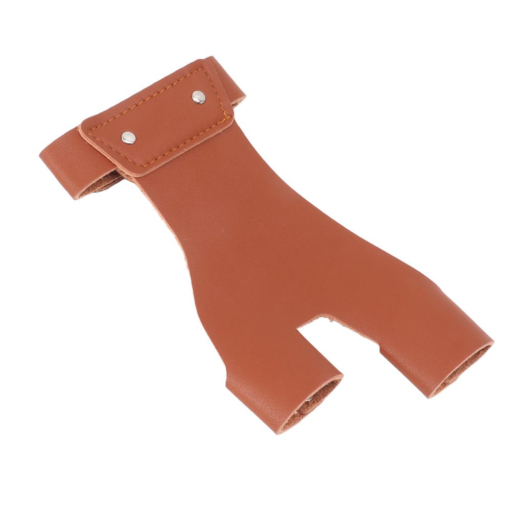Archery Hand Guard Protector Artificial Leather Comfortable   2 Finger Archery Protective Glove for Archers