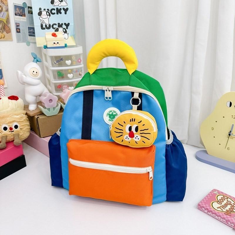 Cute Cartoon Animal Backpack For Kids Breathable Lightweight Nylon School Bag
