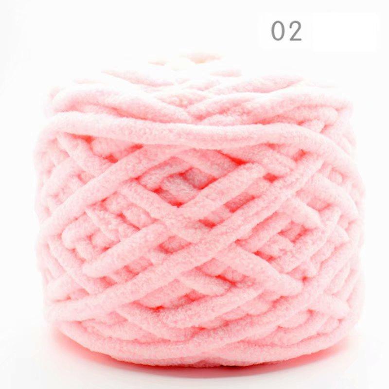 100g Chenille Knitting Yarn Soft Ice Strip Line Cotton Yarn DIY Wool Yarn for Handmade Knitting Blanket Scarf Thick Thread