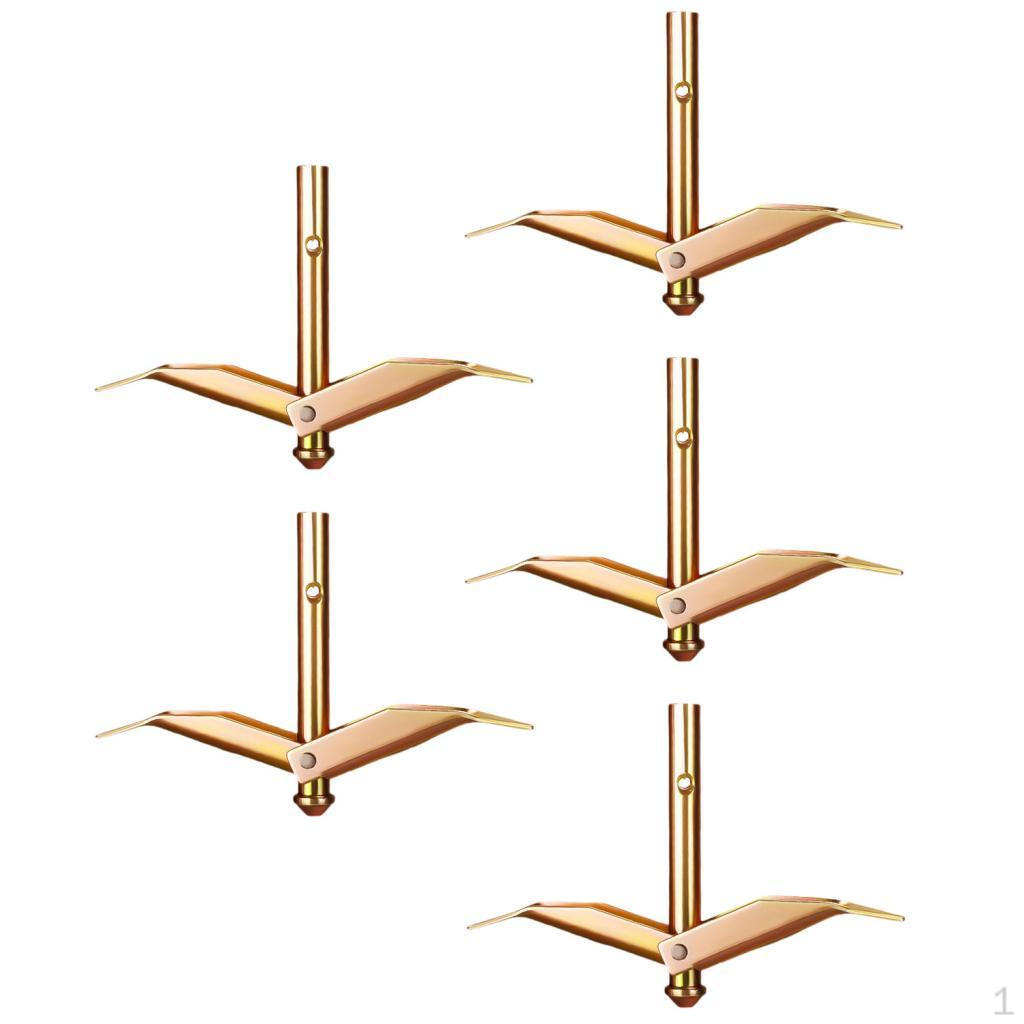 

5-кратные напольные анкеры с тяжелыми высокопроизводительными и устойчивыми к истиранию грунтовыми анкерами-виноградинами - фиксаторами для сетки Small золотой