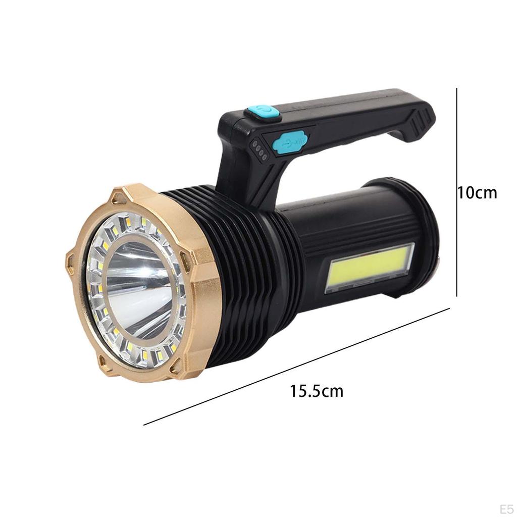 Portable Flashlight Long Range Searchlight Handle for Roadside