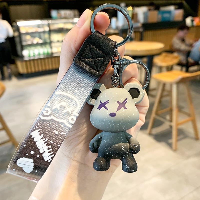Cartoon Keychain Accessories Couple Car Key Chain Pendant Bag Pendant Creative Small Gifts Opp bag packaging