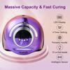 300W Professional Nail Lamp - Fast Curing, Auto Sensor, 4 Timers, 72 LED for Gel Polish - Salon & Home