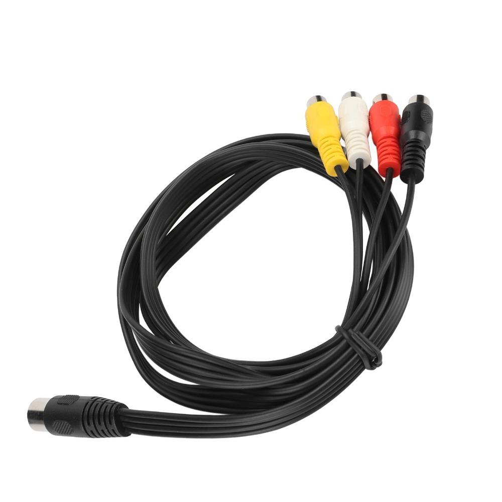 Plug and Play 5 Pin Male Din to 4RCA Female Cable 4.9ft DIN 5 Pin to 4RCA Cord  Phono