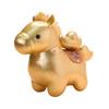 Golden Horse Plush Doll Horse Brings Wealth Zodiac with PP Cotton Filling Chinese New Year 2026 Gift for Home Decor & Blessings