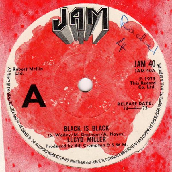 

7-дюймовая пластинка LLOYD MILLER Black Is Black It Takes Two JAM40 Jam 1973 UK Reggae Ska Dub Б/у