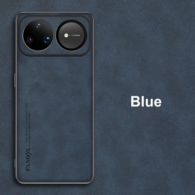 For Huawei Nova 15 Ultra Case Luxury PU Leather Phone Case For Huawei Nova 15 Pro Back Cover Silicone Shockproof Full Protection Nova 15 синий