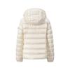 GIOVANNI VALENTINO Women's Hooded White Duck Down Jacket