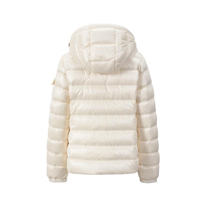 GIOVANNI VALENTINO Women's Hooded White Duck Down Jacket