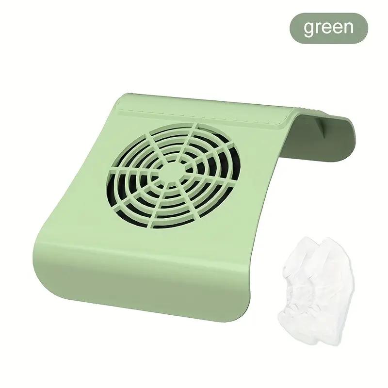 

YIKOOLIN Nail Dust Collector for Acrylic Nails Vacuum Machine 80W Adjustable Electric Cleaner Nails Filter for Manicure US зелений