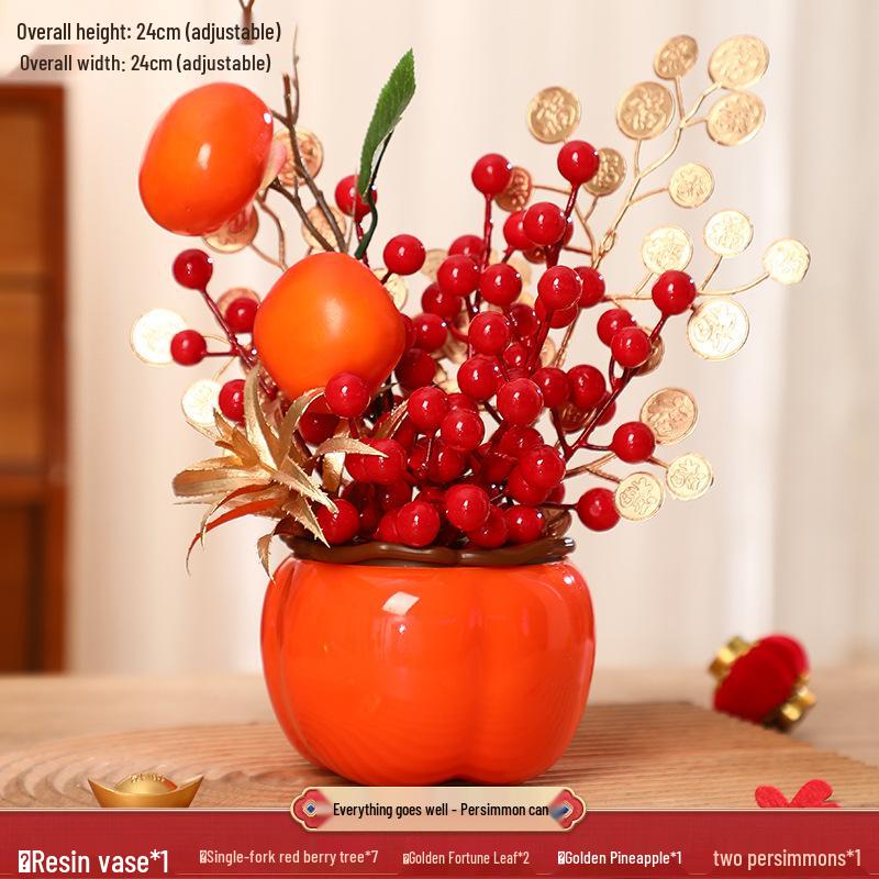 2025 Rok Hada Kaki Nádoba Ozdoba: Nová Domácí Dekorace Štěstí