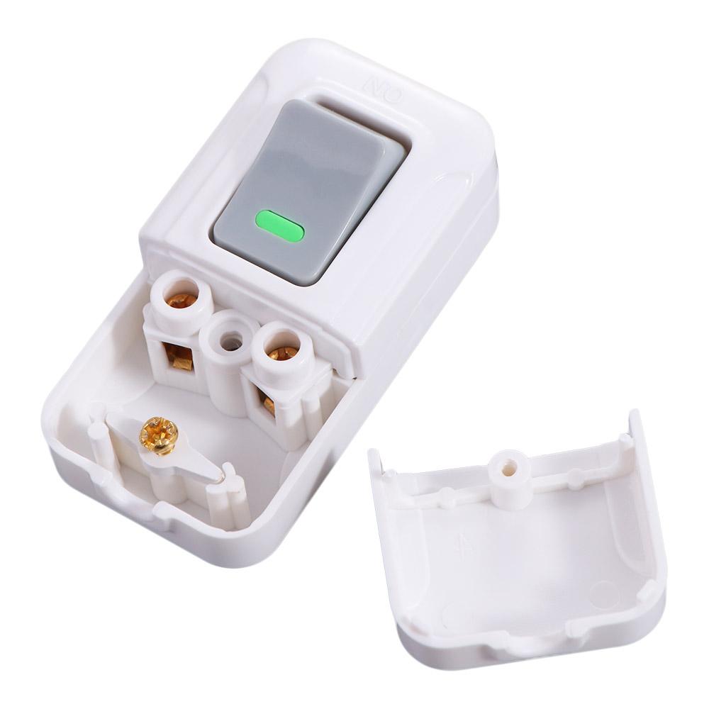 Plastic Wiring Switch White Small Rocker Button Electrical Accessories Push Button Switch  Home