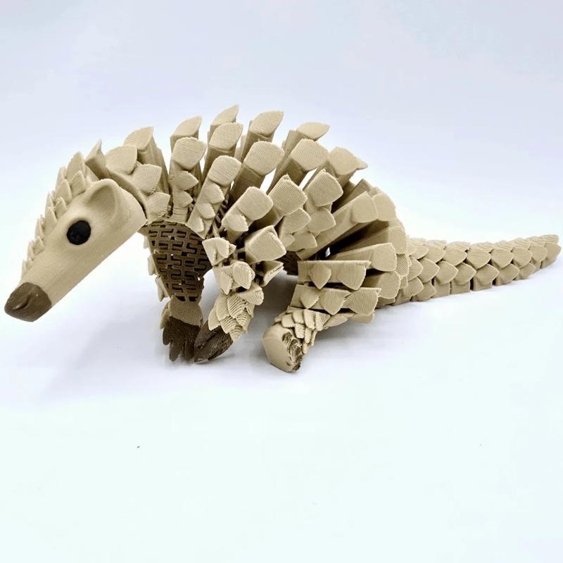3D Printed Toy Pangolin Decorative Mini Statue Model Desktop Ornament and Collectible Family Decoration