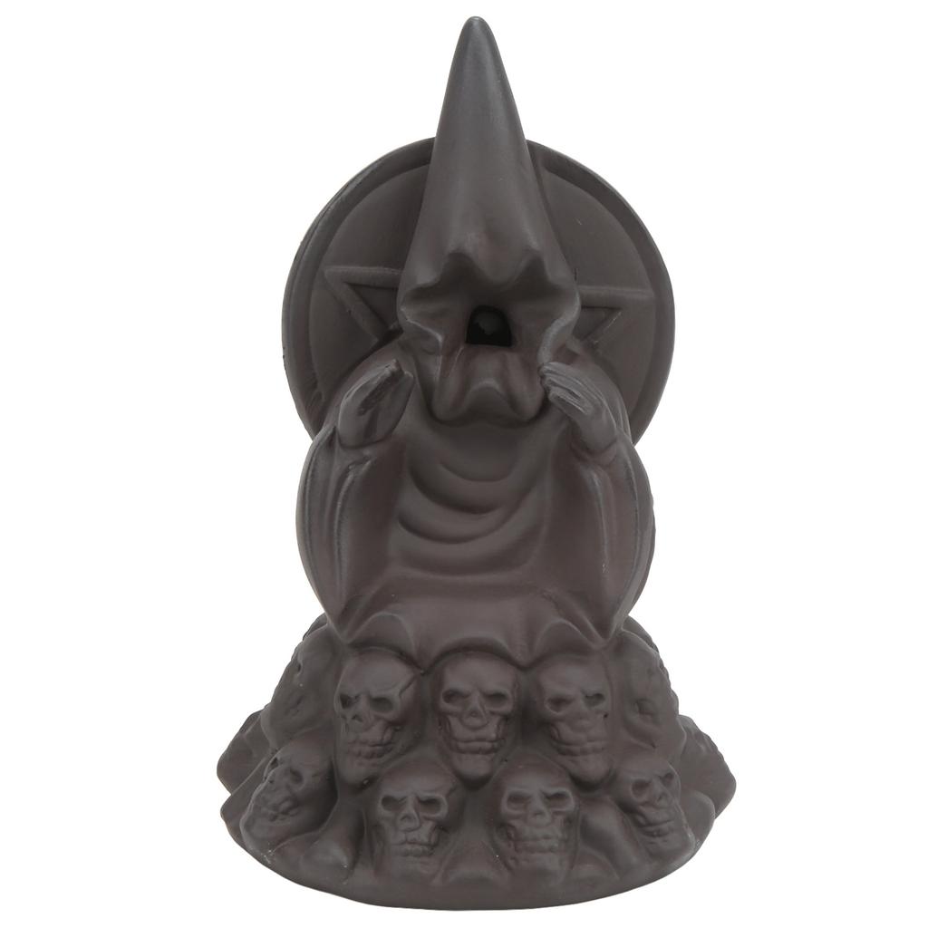 Dödskalle Vattenfall Rökelsehållare Ny Design Handgjord Keramisk Rökelsehållare Backflow för Sovrum Studier Kontor