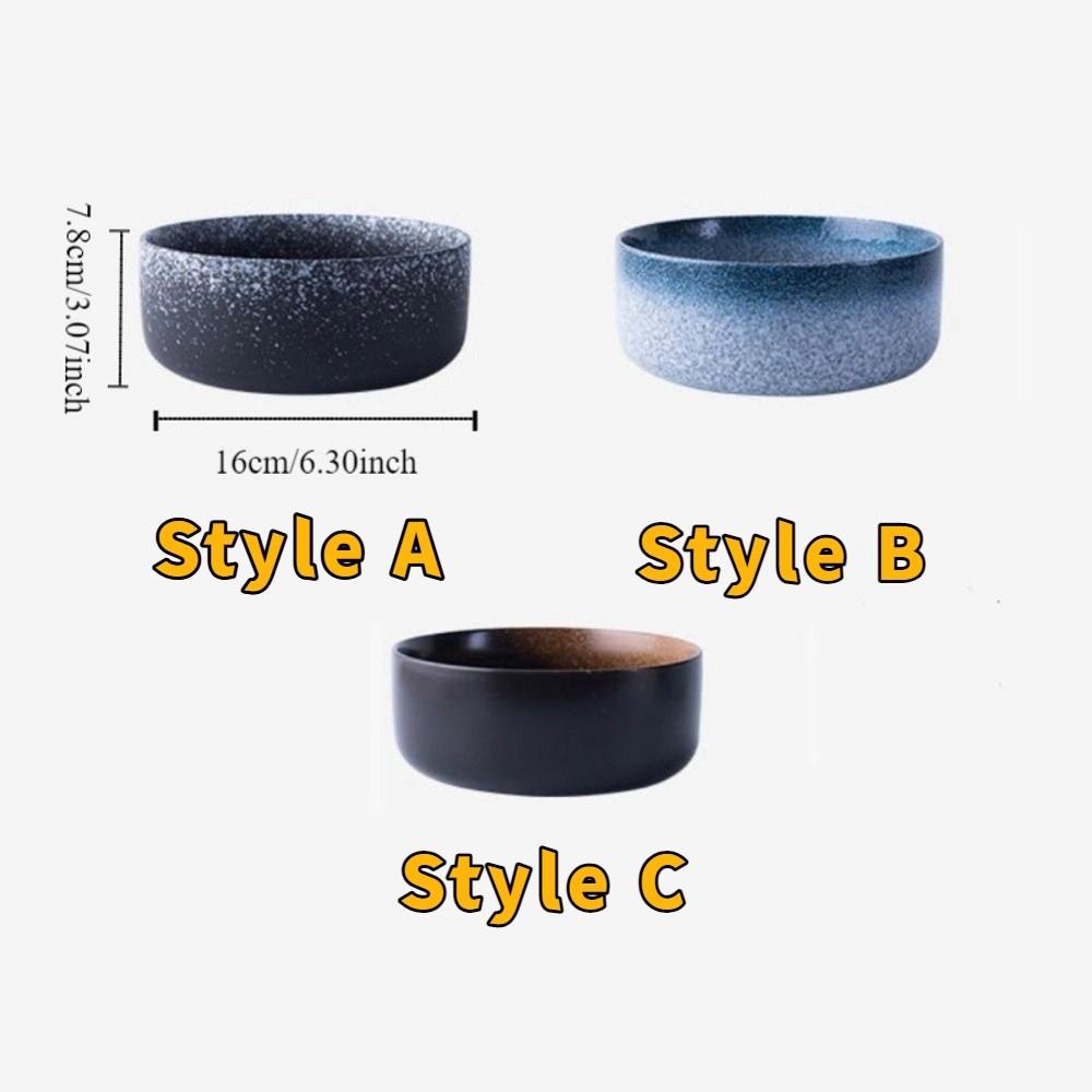 Retro Instant Noodle Bowl Japanese Style Rice Bowl Delicate Ceramic Ramen Bowl  Household