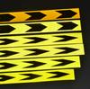 5cm*90cm Fluorescent Yellow-Black Arrow Reflective Adhesive Tape Safety Warning Waterproof Stickers High Light Reflectors Strip