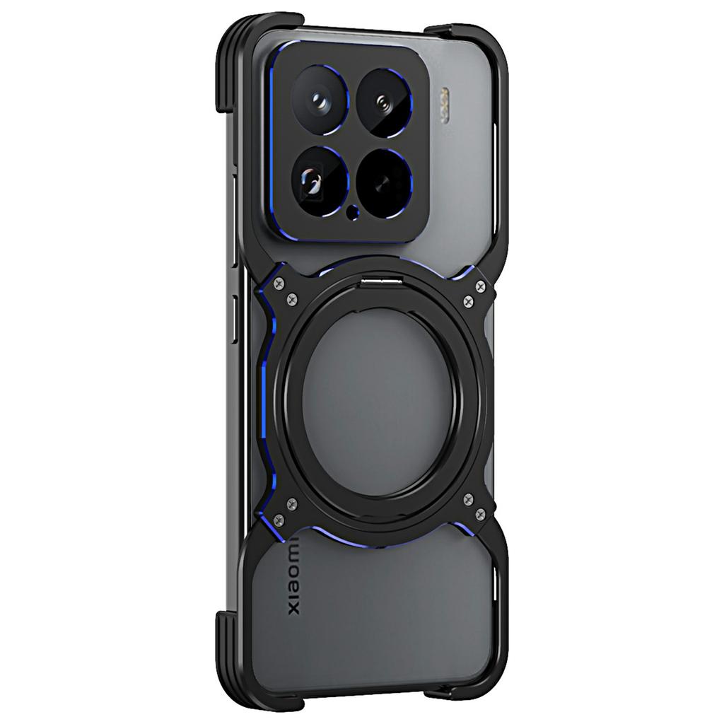 Pro Xiaomi 15 Kickstand Case kovový nárazník magnetický kryt telefonu