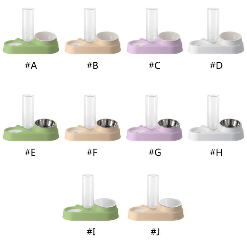 Pet Food Feeders and Waterer Detachable Cats Water Fountain Bowl Food Container Automatic Bowl Supply