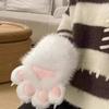New Plush Cosplay Cat Paw Gloves Thicken Cartoon Cosplay Cat Claw Mittens Gloves Animal Squeaking Gloves Props