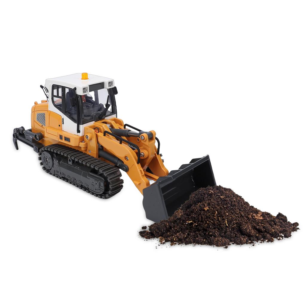 1 50 Scale RC Loader with LED Light Sound Effects, Remote Control Construction Vehicle Model, Scale Model Loader with