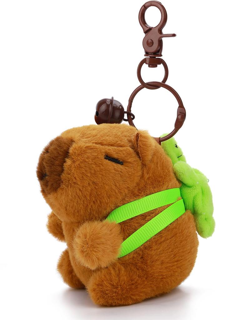 [Looking] Capybara Plush Keychain, Cute and Fluffy Animal Pendant, Birthday Gift, Graduation Gift, Gift for Girlfriend or Boyfriend, Soft Capybara,