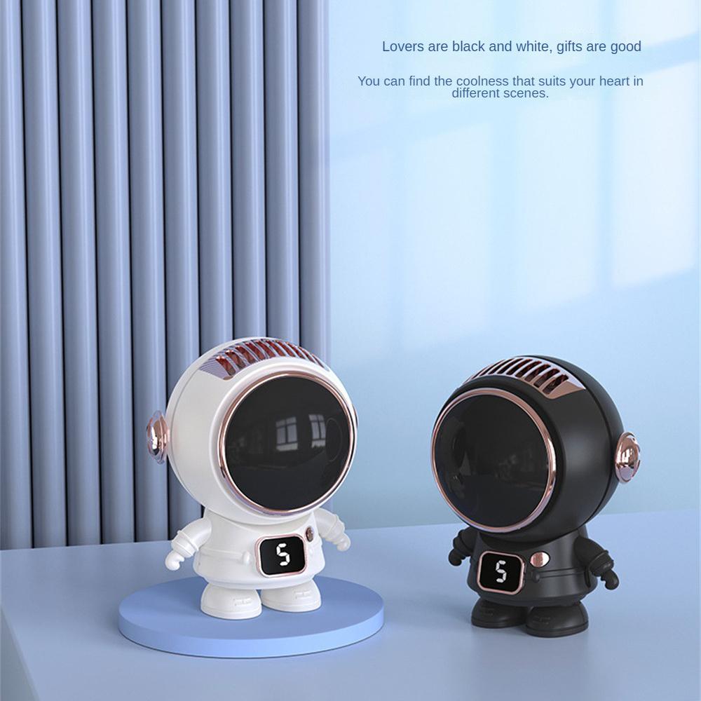 

Mini Small Electric Fan 5th Gear Wind Speed Usb Charging Convenient Durable Hang Neck Design Silent Wind Fan Astronaut Neck Fan белый