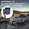 Oyviny 4-Way Flat to 7-Way Round Blade and 4 Way Trailer Wiring Harness Adapter Vehicle-Side 4 Pin to Trailer-Side 7 Pin and 4 Pin Dual-Output