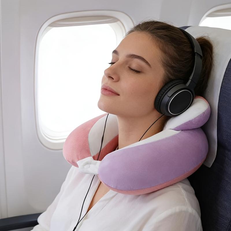 U-Shaped Neck Pillow, Specialized Neck Support Pillow for Train and Airplane Use, Neck Rest Pillow U-Shaped Cervical Spine Support Pillow