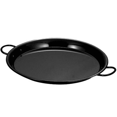 Nagao Paella Induction Black Made In Japan Pan, Compatible, Iron, Leather, 22cm, 913022,