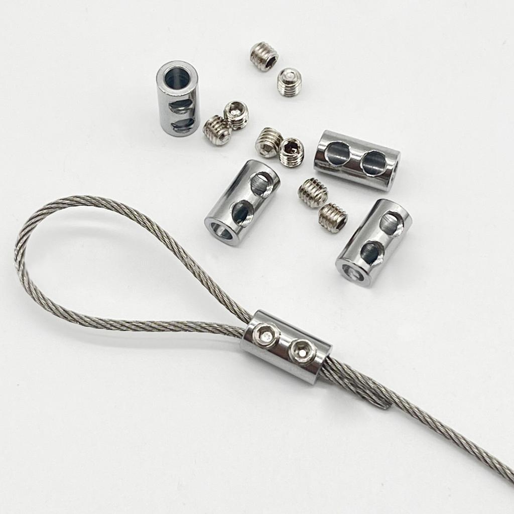 Dual Holes Combination Cable Lock Adjustable Cable Locker Carabiner Retainer for Bike Locks Motorcycle