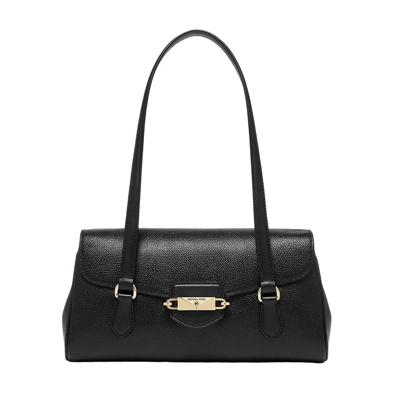 Кожаная сумка-тоут через плечо Michael Kors FLEUR Medium чёрный