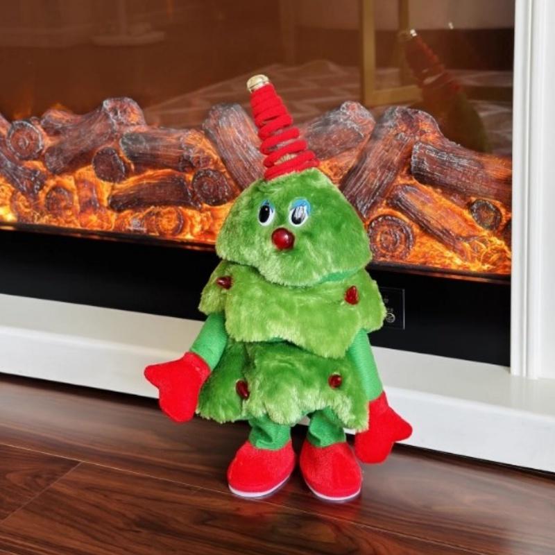 43cm Dancing Singing Christmas Tree Moving Plush Toy Ornaments Decorations Birthday New Year Christmas Gifts Children