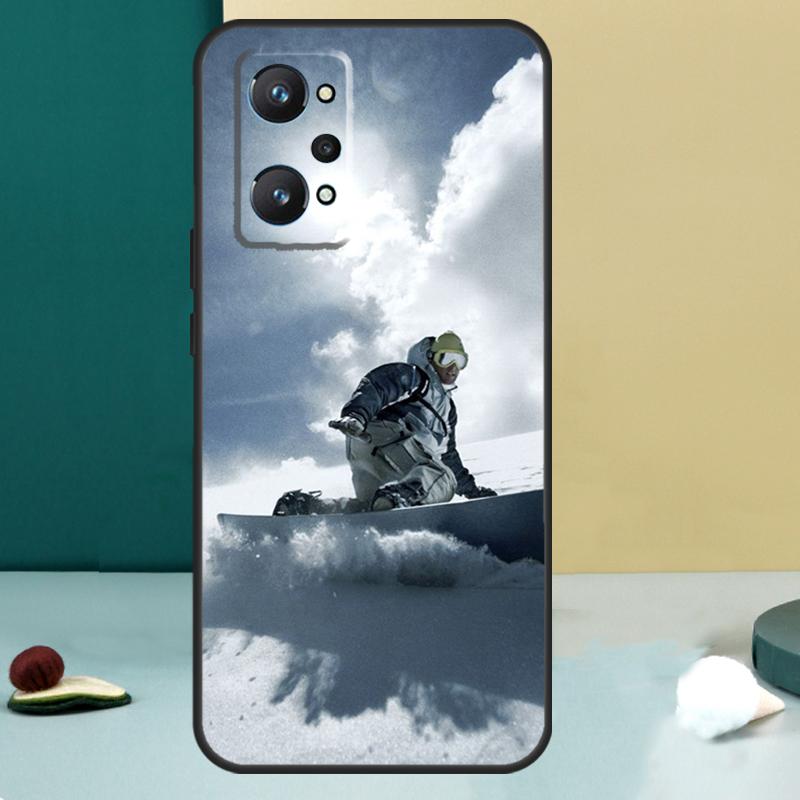 Cool Sports Snowboarding For Realme 13 12 10 11 14 Pro Plus GT 6 5 6T GT7 Pro C55 C53 C51 C21Y C25S C75 C67 C61 Case