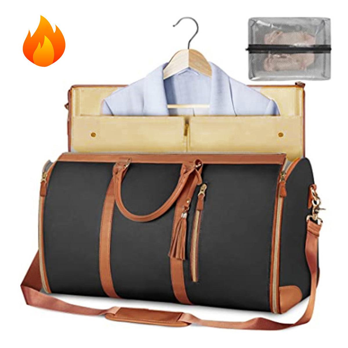 

Большая вместительная дорожная сумка, женская сумка, складная деловая сумка, водонепроницаемая сумка для одежды, сумка для фитнеса на открытом воздухе, сумка для самолета One Size коричневый