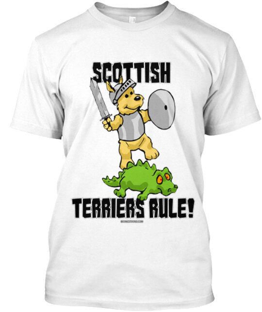 

Scottish Terriers Rule T-Shirt Made in the USA Size S to 5XL XL